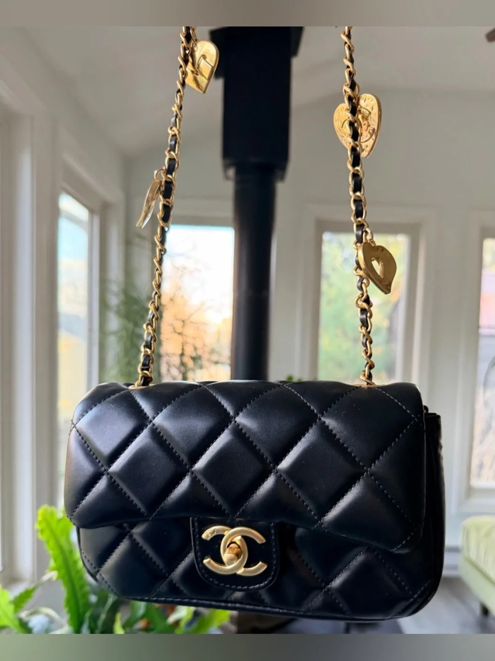 Chanel Makeup Black Mini Hearts on Chain NEW in Box w Dustbag
***PRICE FIRM*** - Picture 3 of 16